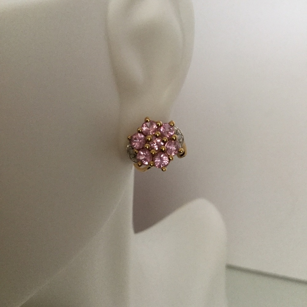 HOST PICK! 10k SAPPHIRE EARRINGS - Picture 3 of 6